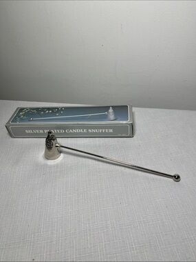 Vintage Silver Plated Candle Snuffer - Decorative Bell Top